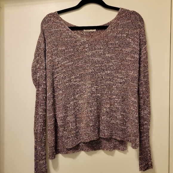 Hollister Juniors Lightweight Sweater M/L Purple Gray Marbled - Picture 1 of 4